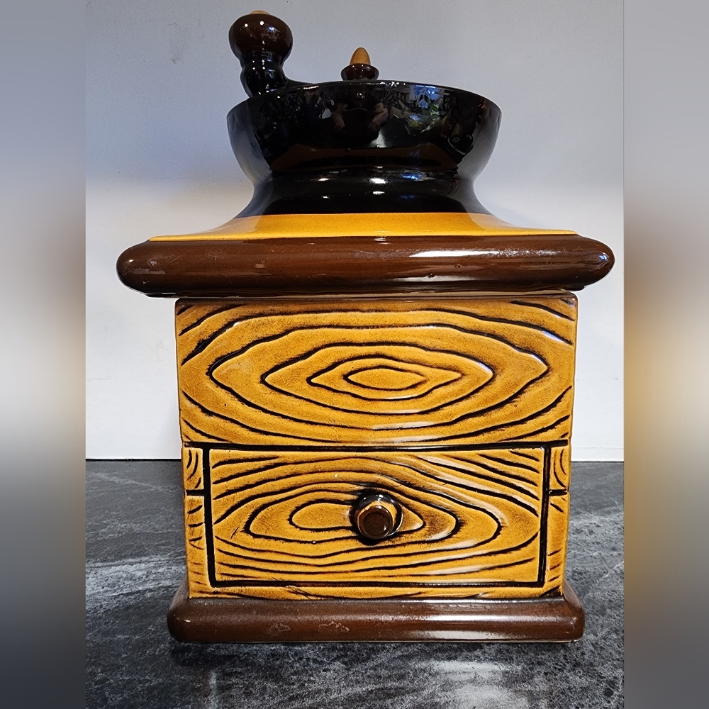 Vintage Coffee Grinder Cookie Jar